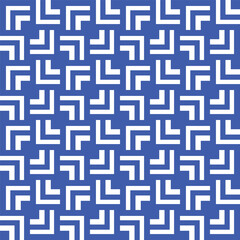 Vector abstract geometric pattern with blue squares