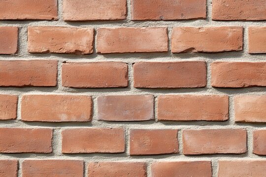 Facing brick wall with textured surface for exterior facade cladding and architectural decoration