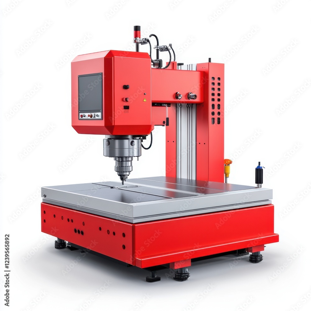 Poster high-precision cnc router machine with control panel and spindle designed for wood and metal fabrica