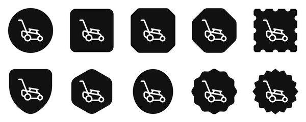 Editable landmower vector icon. Gardening, landscaping, horticulture. Part of a big icon set family. Perfect for web and app interfaces, presentations, infographics, etc