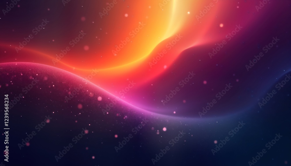 Leinwandbilder abstract vibrant gradient design. colorful flowing waves in purple orange colors. glowing effect. gr