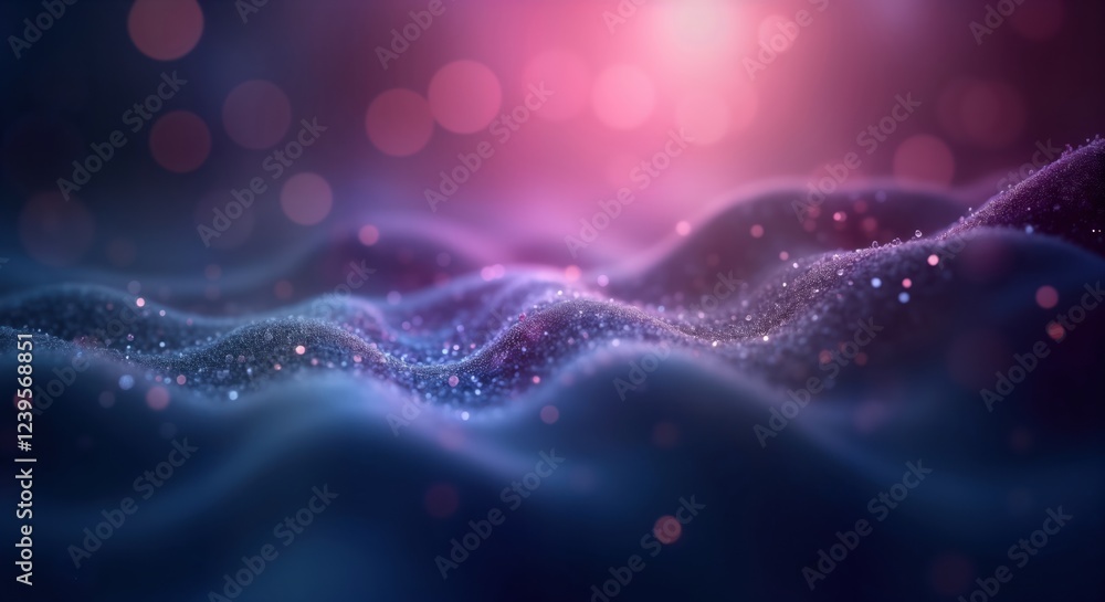 Aufkleber abstract dark purple, blue gradient background. grainy texture with blurred edges. soft lighting cre