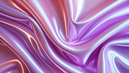 Fototapeta premium Pink Banner, Ad Background, Commercial, Abstract Iridescent neon background. Holographic Abstract soft pastel colors backdrop. Hologram Foil Aesthetic. Trendy vaporwave creative gradient.