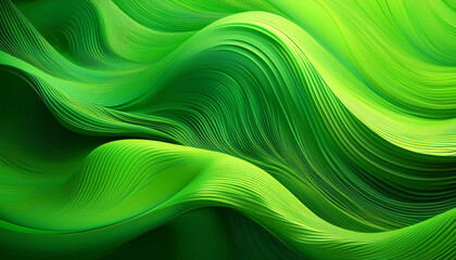 abstract colorful neon green hues and gradients waves heritage