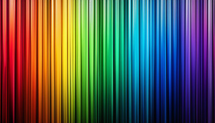 abstract image with vertical streaks in a rainbow spectrum of colors
