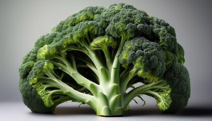 graphic composition of broccoli