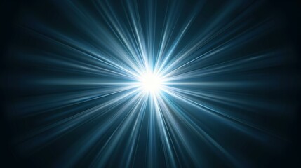 Obraz premium Dynamic sun burst effects illuminate a black background with vibrant colors, creating stunning digital flares and glares.