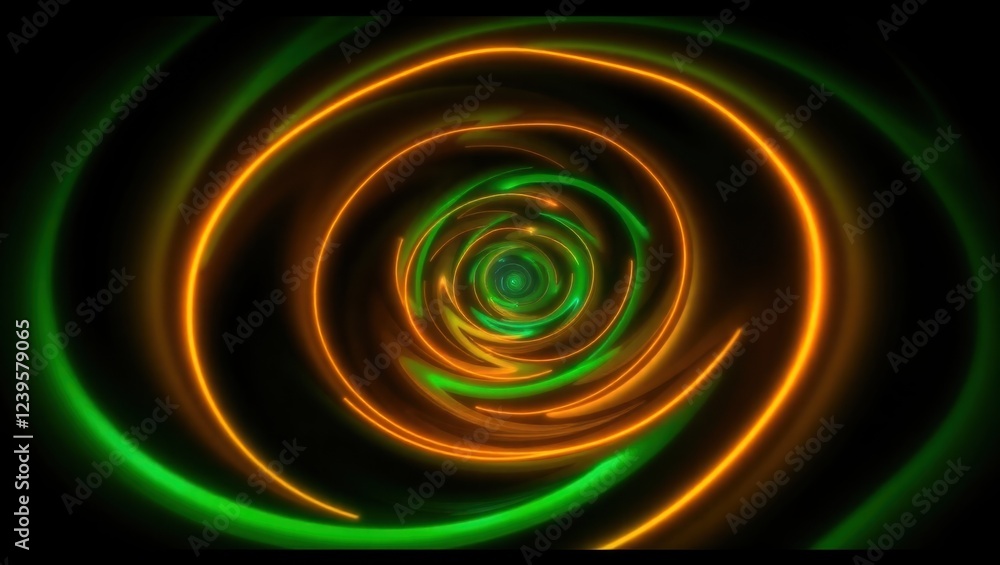Aufkleber mesmerizing swirl of vibrant colors creating a captivating spiral illusion in a digital realm