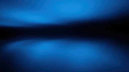 Vibrant blue hues reflect softly on a tranquil surface, creating a serene atmosphere at dusk