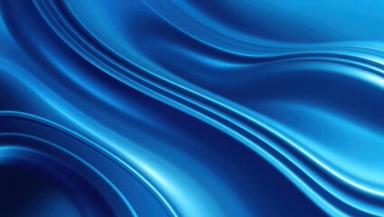 Flowing waves of deep blue silk create a mesmerizing backdrop capturing the beauty of movement and texture