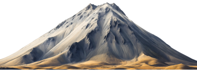 Majestic Isolated Volcano Eruption Landscape with Lava and Smoke Background