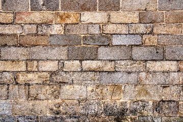 Rectangular Old Stone Wall Background