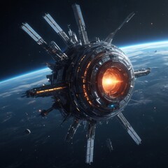 Obraz premium spaceship in space