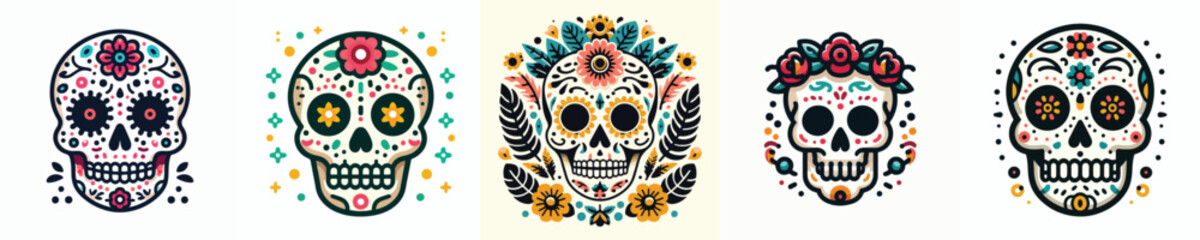 vector image of a skull