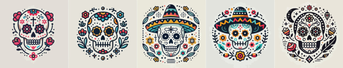 vector image of a skull