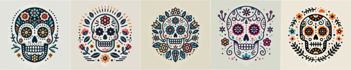 vector image of a skull