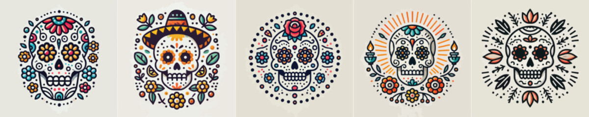 vector image of a skull