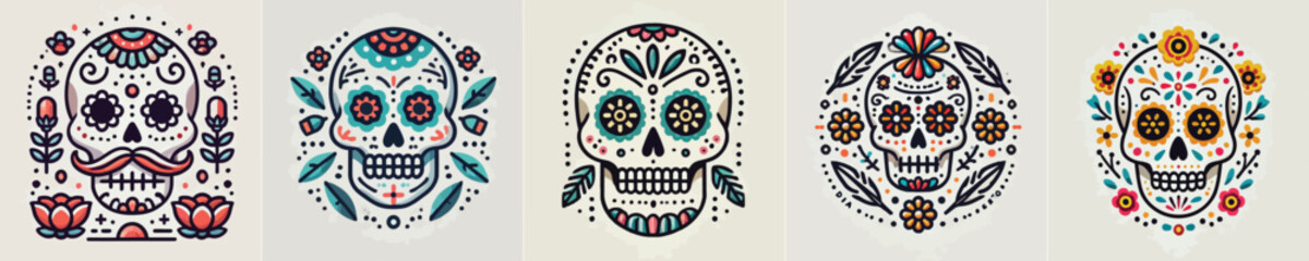 vector image of a skull