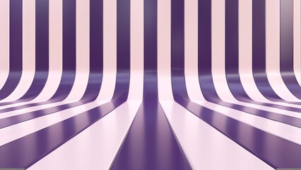 Dynamic background with curved purple and white stripes.  Modern, abstract, and visually engaging.  Perfect for textures, patterns, and design elements.