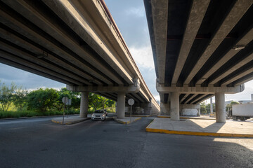 15-10-2024. Nueco Leon, Mexico. Bridge over Avenida Lopez Mateos in Apodaca, Nuevo Leon, Mexico