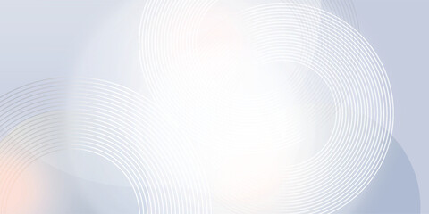 Fototapeta premium Abstract grey background with dynamic circle lines. Smooth Gradient