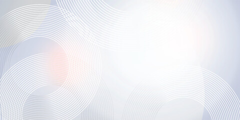 Abstract grey background with dynamic circle lines. Smooth Gradient