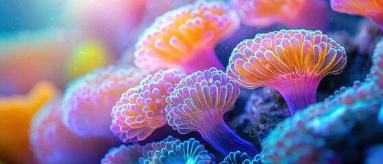 Obraz premium Coral Reefs Crucial Components of Global Biodiversity Preserving Ecosystem Services for a Healthy Planet