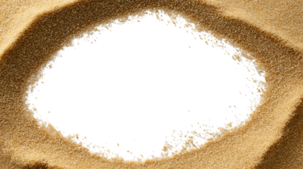 Isolated Yellow Sand Background Texture for Tropical Travel and Beach Vacation