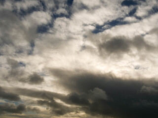 Cloudy sky background for design purpose of sky replacement.