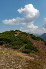 Mountain peaks of the Tatra Mountains