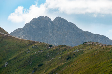 Mountain peaks of the Tatra Mountains