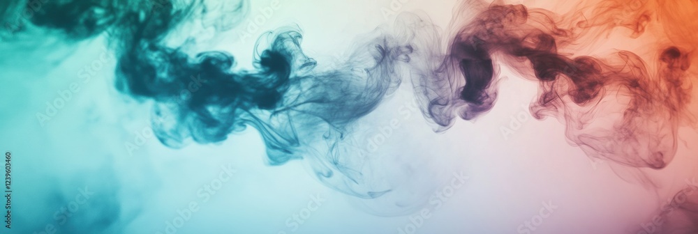Poster flowing clouds of colorful smoke create an abstract art piece for artistic expression and creative v
