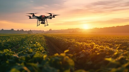 Drone Monitoring Crop Health with Sensors and Cameras for Precision Agriculture
