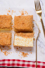 Cottage cheese Kugel  .style rustic