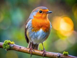 Obraz premium Bird perched on a branch, looking at the camera