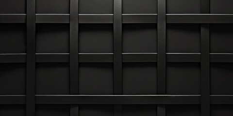 A pure black background with clean, minimalist cross patterns, Symmetrical and balanced layout