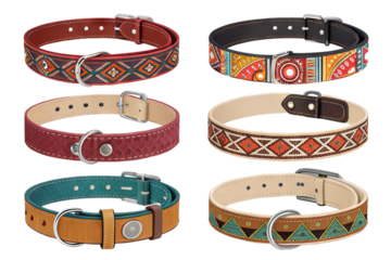 Colorful & Stylish Dog Collars with Ethnic Designs