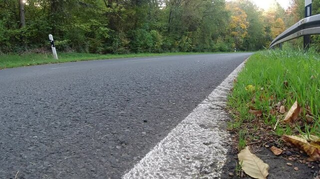 Static Shot Of Roadside