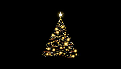 christmas tree, design, vector illustration , with white tonespng