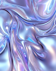 Obraz premium Abstract Iridescent Liquid Swirls