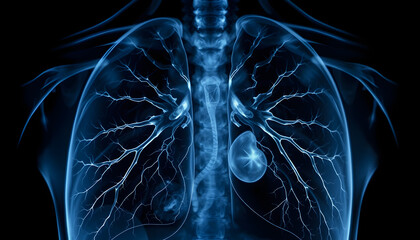 x-ray images of lung of Asian men aged 40 years , with white tonespng