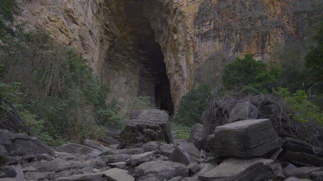 Gruta dos brej&otilde;es in the city of Morro do Chap&eacute;u, the second largest cave mouth in Brazil