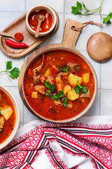 Traditional Transcarpathian bograch.style rustic