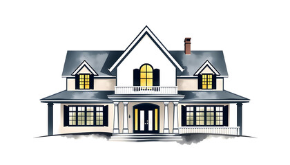 Fototapeta premium elegant house logo vector , with white tonespng