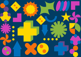 Obraz premium Geometric flat abstract background vector design