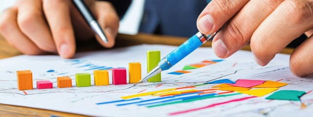 A manager breaking down complex data into actionable steps.