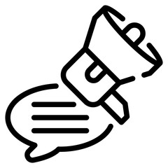 Online Marketing Line Icon