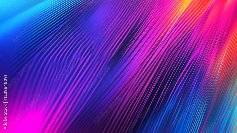 Poster abstract colorful wave patterns with gradient background and flowing lines