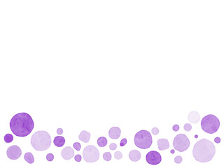 Japanese color frame watercolor polka dot mauve vector illustration title background