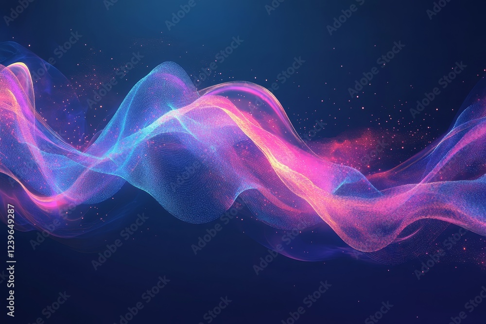 Poster the two strands of dna represented in 3d, with their genetic significance, framed within a bacterial